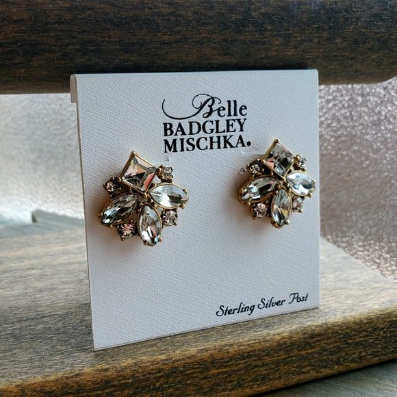 Badgley Mischka Jewelry - Badgley Mischka NWT Cluster Earrings